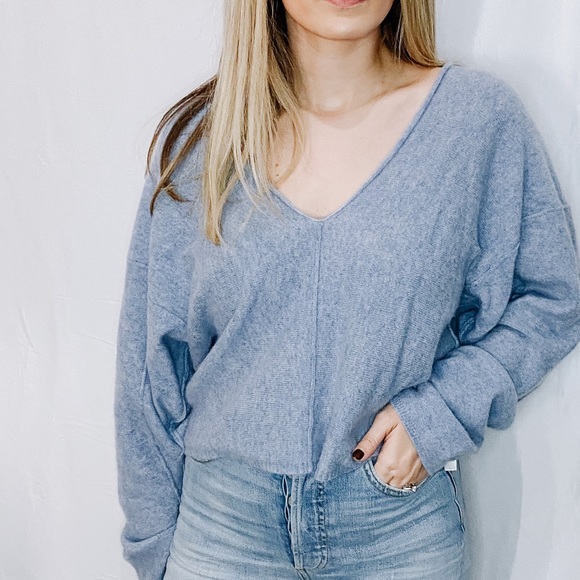 Free People Solitaire Cashmere V Neck 